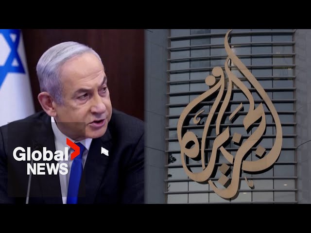 "Attack on press freedom": Israel orders shutdown of Al Jazeera in Israel