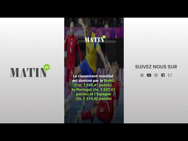⁣Futsal : Le Maroc sixième dans le premier classement FIFA