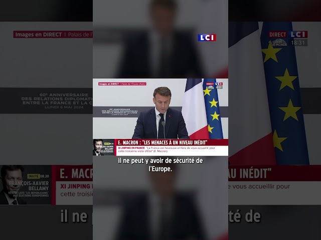 ⁣️  Emmanuel Macron : "Nous ne sommes en guerre ni contre la Russie ni contre le peuple russe&qu