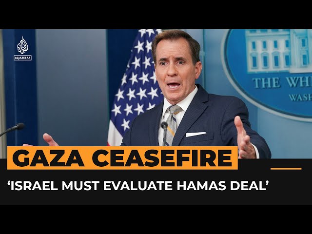 ⁣Israel needs to evaluate ceasefire deal that Hamas has agreed to, White House says | AJ #Shorts