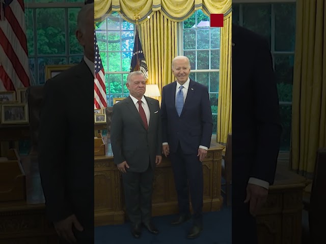 ⁣شاهد | الرئيس الأميركي جو بايدن يستقبل جلالة الملك عبدالله الثاني في البيت الأبيض