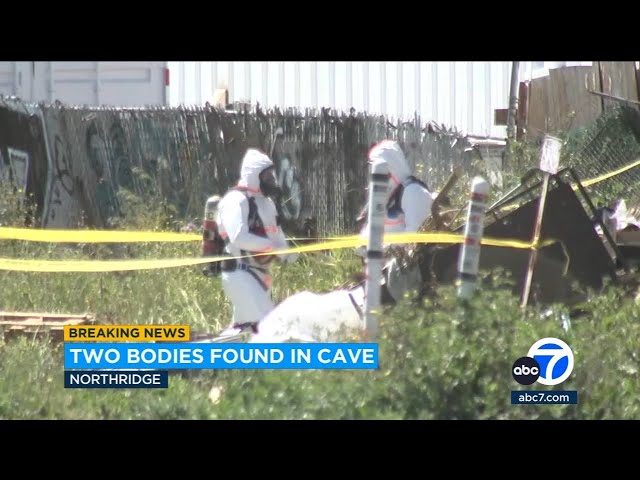 ⁣2 bodies found in man-made cave in Northridge along with white powder