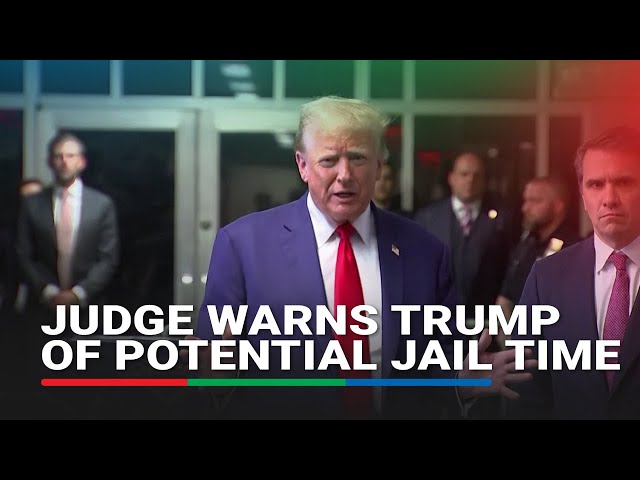 ⁣Judge warns Trump of potential jail time for violating gag order