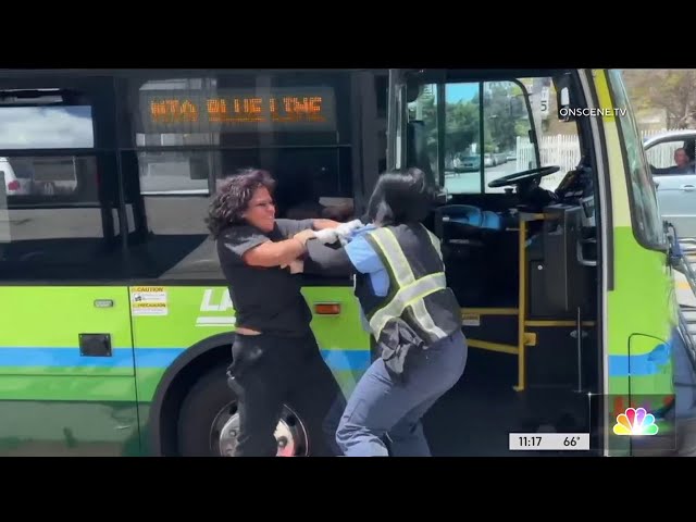 ⁣DASH bus driver attacked by woman