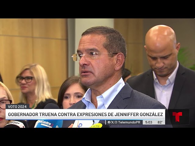 ⁣Gobernador truena contra expresiones de Jenniffer González