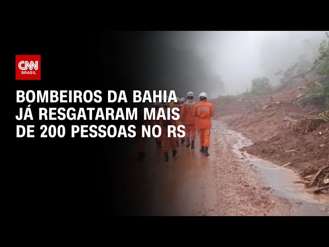 ⁣Bombeiros da Bahia já resgataram mais de 200 pessoas no RS  | CNN ARENA
