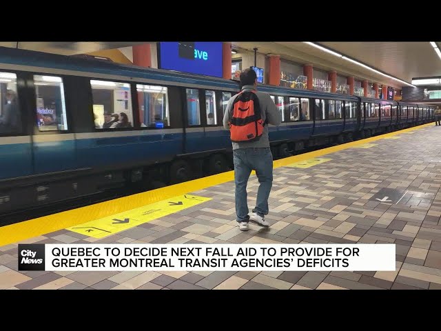 ⁣Quebec to provide aid for greater Montreal transit agencies’ deficits