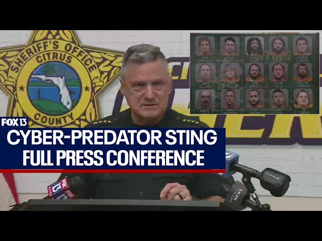 ⁣Florida Cyber-predator sting lands 15 in jail
