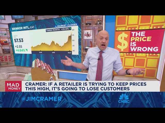 ⁣If a retailer is trying to keep prices high it's going to lose customers, says Jim Cramer