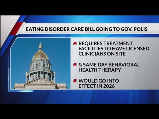 ⁣Polis to consider signing eating disorder care bill