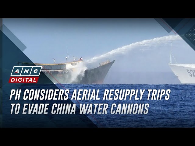 ⁣PH considering aerial resupply trips to evade China's water cannons — official