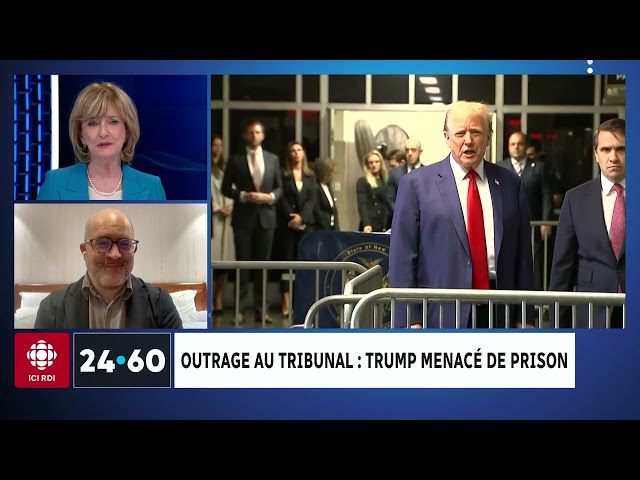 ⁣Outrage au tribunal : Trump menacé de prison | 24•60