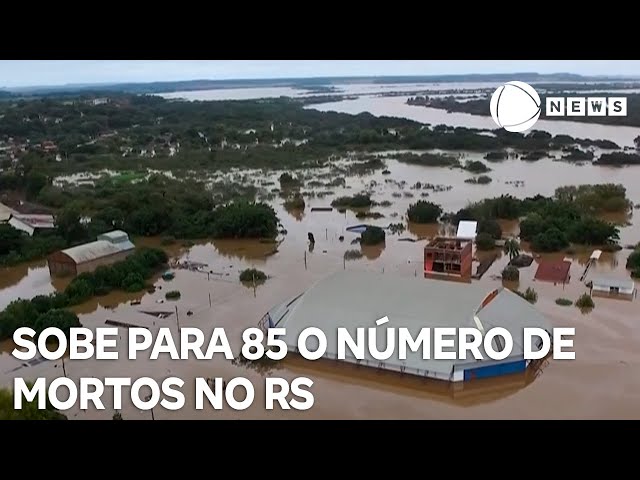 ⁣Sobe para 85 o número de mortes provocadas pelas fortes chuvas no Rio Grande do Sul