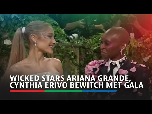 ⁣Wicked stars Ariana Grande, Cynthia Erivo bewitch Met Gala