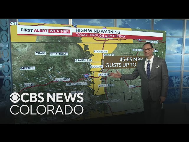 ⁣Strong winds blast across the Front Range