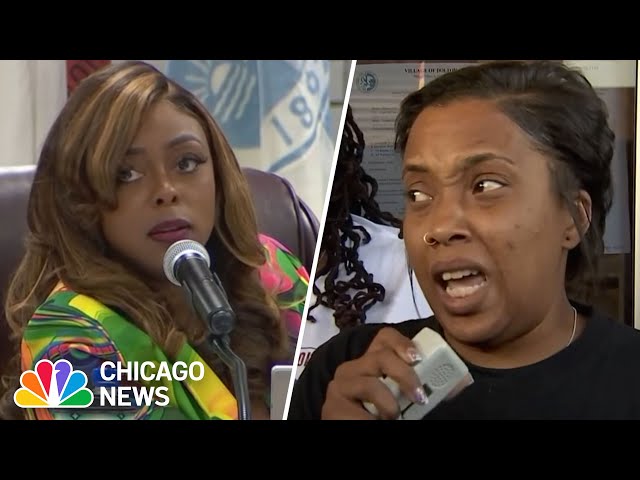 Dolton meeting gets HEATED after accuser breaks her silence