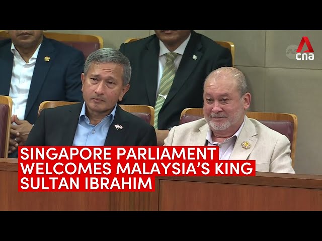 ⁣Singapore parliament welcomes Malaysia's Sultan Ibrahim