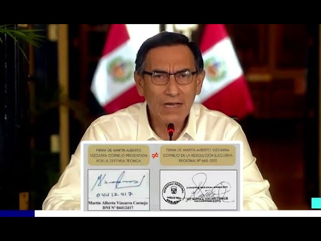 ⁣Martín Vizcarra: Detectan otro documento con una firma falsa de cuando era gobernador de Moquegua
