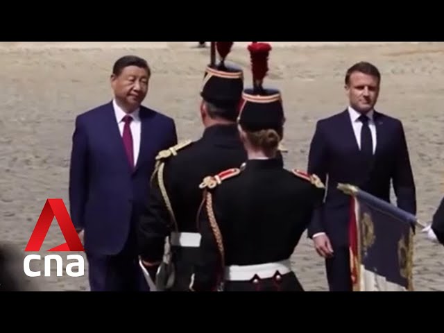 ⁣EU, France push for balanced trade in Paris meeting with China's Xi