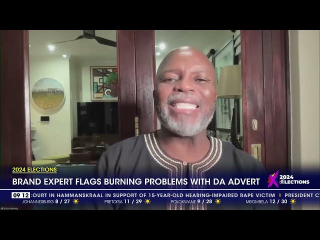 ⁣2024 elections | Brand expert flags burning problems with DA advert