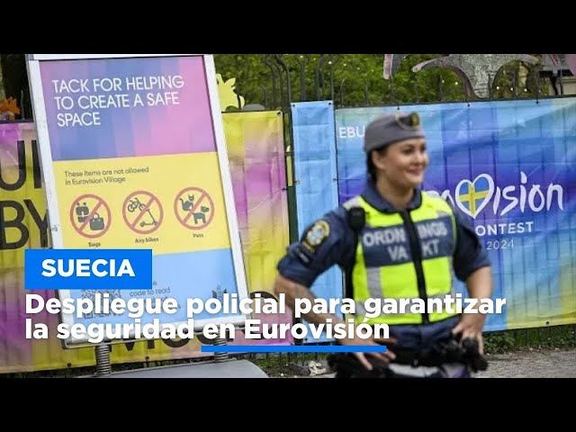 ⁣Gran despliegue policial en Malmö para garantizar la seguridad del Festival de Eurovisión