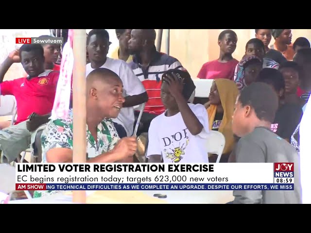 ⁣Limited Voter Registration Exercise: EC ready for registration exercise; targets 622,000 new voters