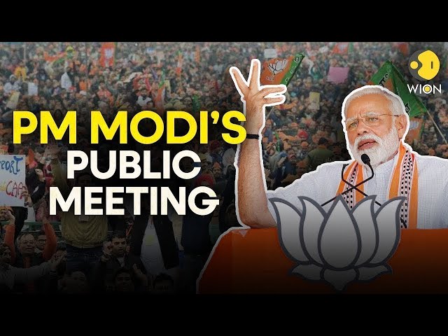 ⁣PM Modi LIVE: Public meeting in Beed, Maharashtra | Lok Sabha Election 2024 | WION