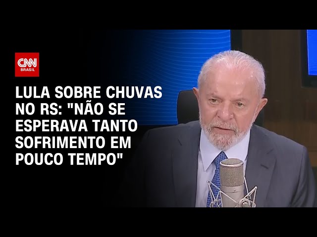 ⁣Lula sobre chuvas no RS: "Não se esperava tanto sofrimento em pouco tempo" | LIVE CNN