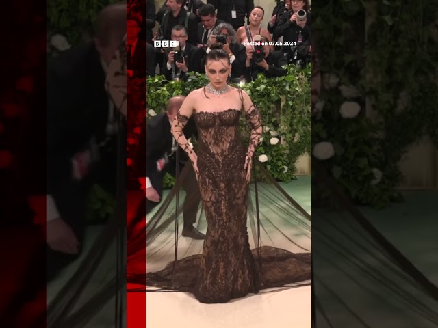 Emma Chamberlain needed to get the details just right on her look. #MetGala2024 #Shorts #BBCNews