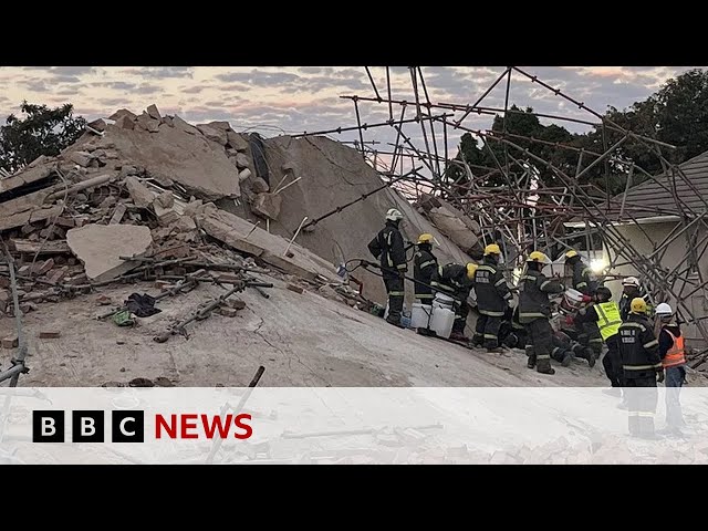 ⁣South Africa: Deadly building collapse leaves dozens trapped | BBC News