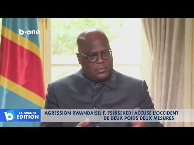 Agression rwandaise : Félix TSHISEKEDI accuse l’occident de deux poids deux mesures