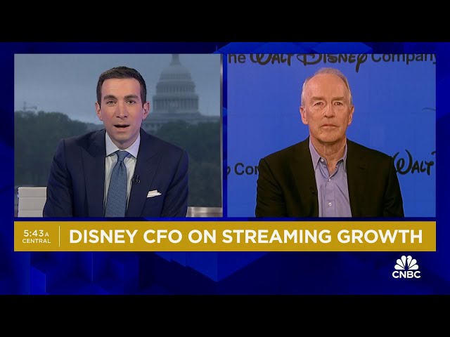 ⁣Disney CFO Hugh Johnston on Q2 results, strength of consumer and streaming growth