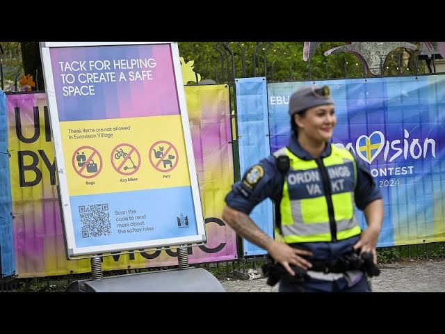 ⁣Une sécurité renforcée à Malmö pour la semaine de l'Eurovision