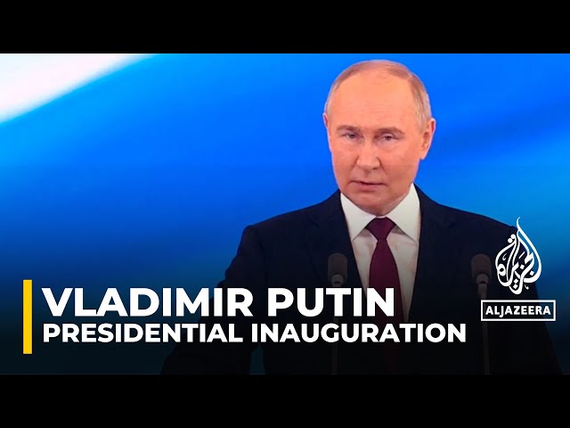 ⁣Presidential inauguration: Russia's Vladmir Putin prepares to be sworn in
