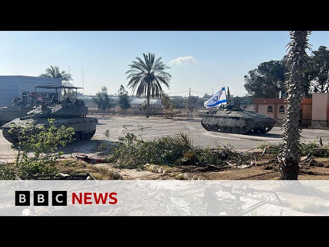 ⁣Israel says it controls Gaza side of Rafah crossing | BBC News