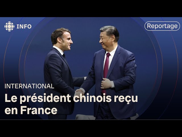 ⁣Le président chinois Xi Jinping reçu en France