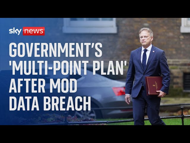 ⁣Watch live: Defence Secretary Grant Shapps delivers statement following MoD data breach