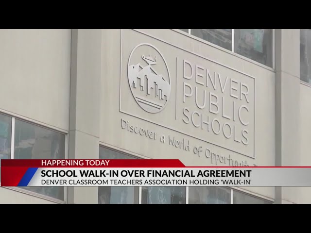 ⁣Denver teachers to hold 'walk-in' over financial agreement