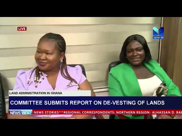 ⁣Committee submits report on de-vesting of lands