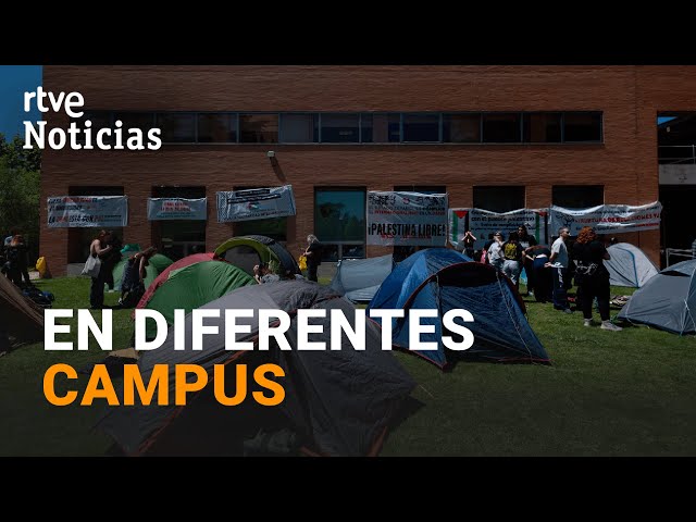 ⁣ISRAEL-GAZA: ESTUDIANTES acampan en UNIVERSIDADES ESPAÑOLAS pidiendo el FIN de la VIOLENCIA | RTVE