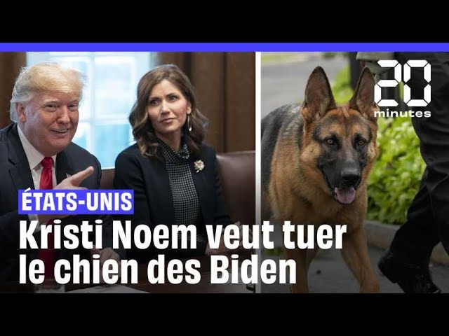 ⁣Kristi Noem, possible colistière de Trump, veut la mise à mort du chien des Biden