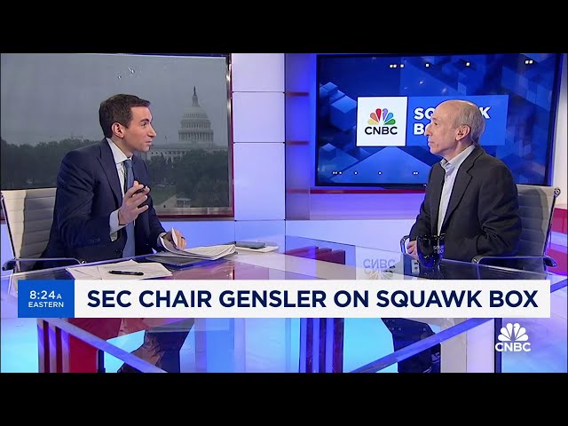 ⁣SEC Chair Gary Gensler dodges Trump Media campaign finance questions