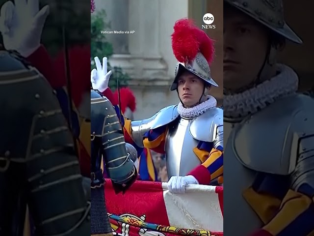 ⁣New Swiss Guard recruits pledge their oath to the Vatican