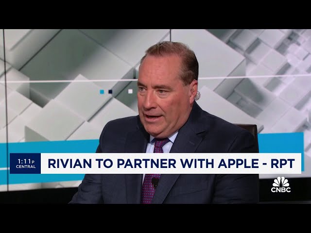 ⁣Rivian is reportedly partnering with Apple
