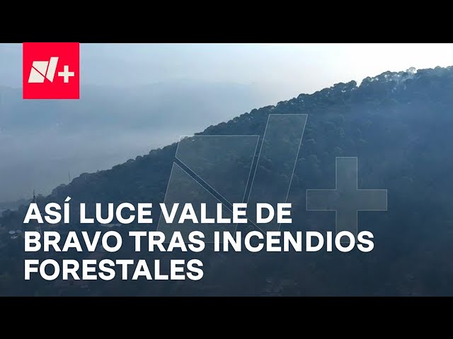 ⁣Humo invade Valle de Bravo tras incendios forestales - Despierta