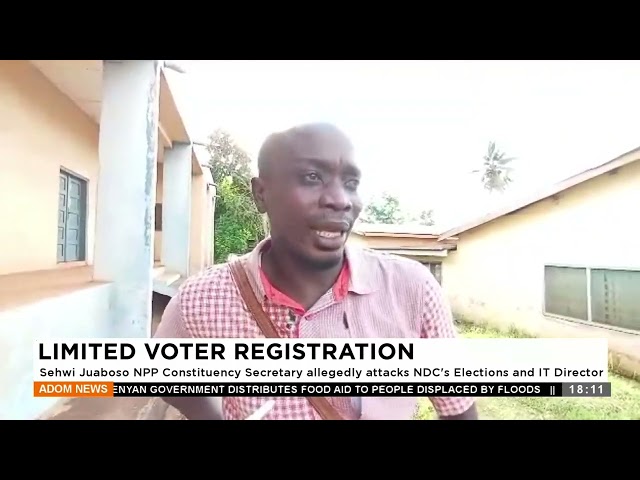 Limited Voter Registration: Sehwi Juaboso NPP Constituency Secretary allegedly attacks NDC Elections