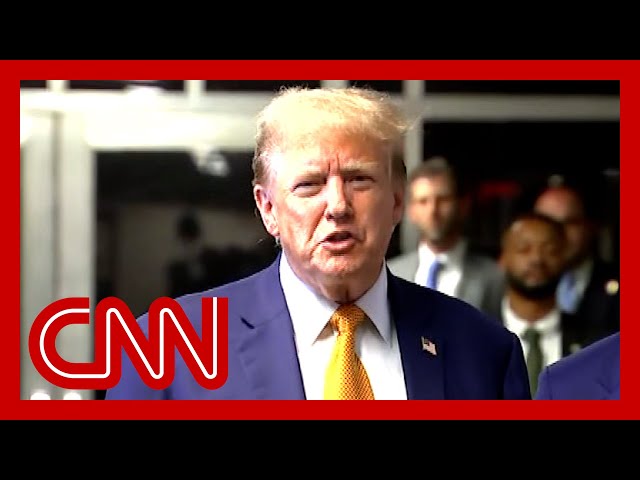 ⁣‘This whole case is just a disaster’: Trump speaks out while leaving court