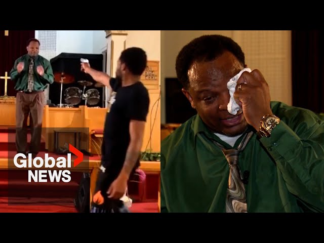 ⁣"You can hear the gun click": Pastor thanks God after gunman fails to shoot during livestr