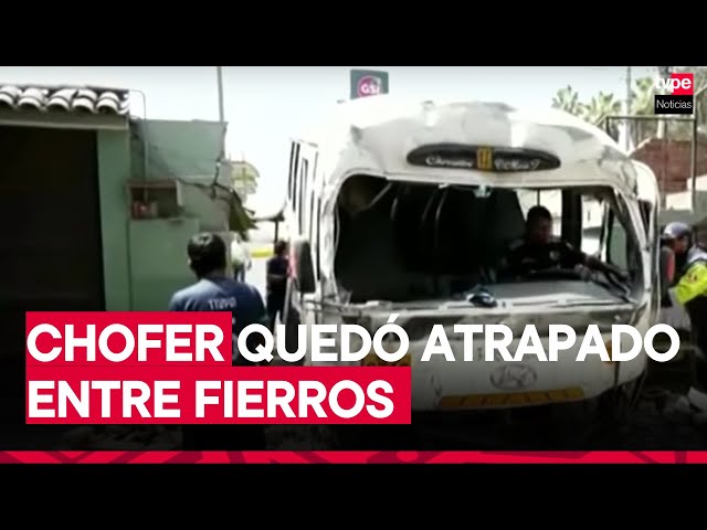 Chorrillos: retiran cúster que impactó contra vivienda en av. Alipio Ponce