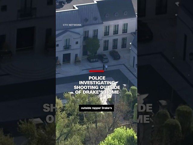 ⁣Police investigating shooting outside of Drake's home